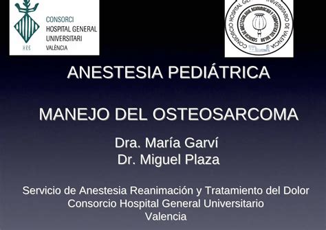 PDF ANESTESIA PEDIÁTRICA MANEJO DEL OSTEOSARCOMA implanta