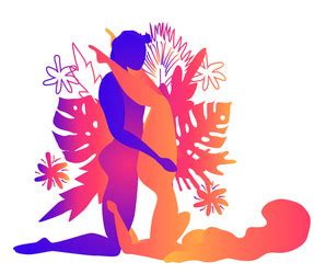 Sexual Position Icons Sex Positioning Royalty Free Vector