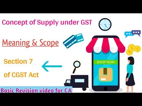 Concept Of Supply Under GST Section 7 Of CGST Act Meaning Scope