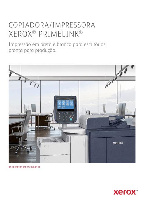 Pdf Copiadora Impressora Xerox Primelink Nota Consulte O