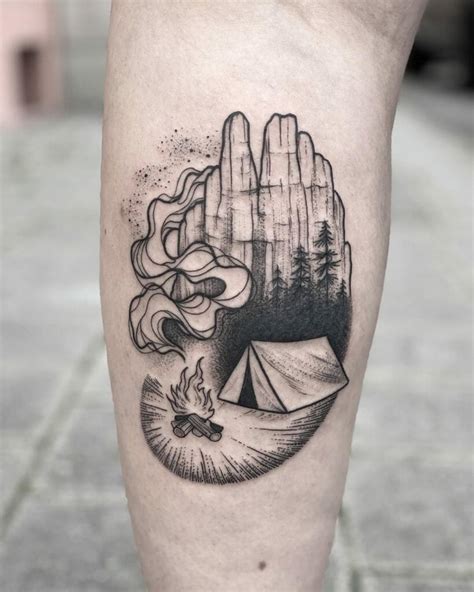 Share Camping Tattoo Ideas Best In Cdgdbentre