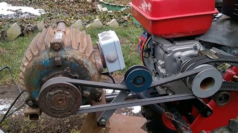 Как из мотоблока сделать генератор 220 В