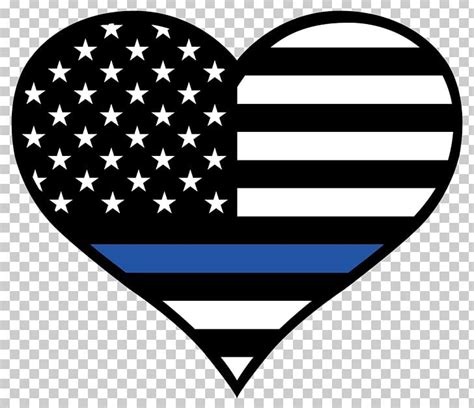 Thin Blue Line Law Enforcement Sticker Police Officer United States Png