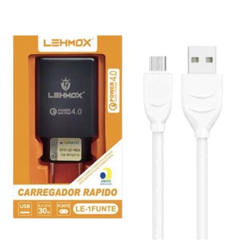 Kit Carregador Turbo Para Infinix Hot 11 Cabo Micro USB V8 E Fonte Shopee Brasil