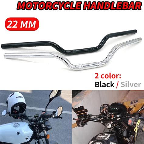 22MM Universal Motorcycle Refit Handlebar Retro Black Modified Handle