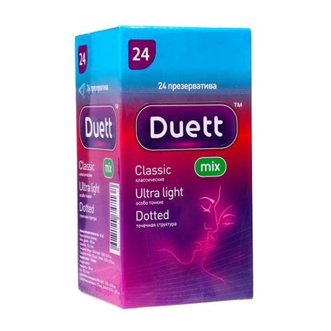 Презервативы DUETT Mix 24 шт - купить с доставкой по выгодным ценам в ...