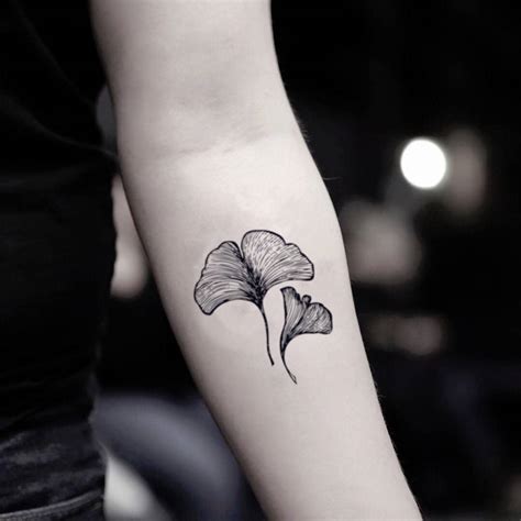 ginkgo leaves tattoo 4