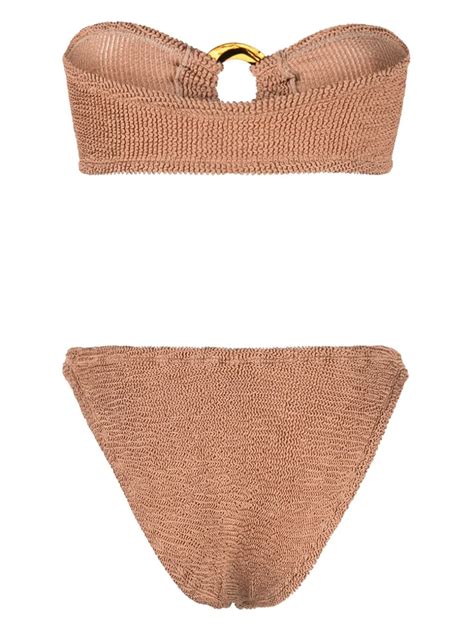 Hunza G Gloria Crinkled Finish Bikini Set Farfetch