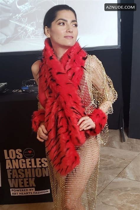 Blanca Blanco Sexy In Sheer Lingerie At The Los Angeles Fashion Show