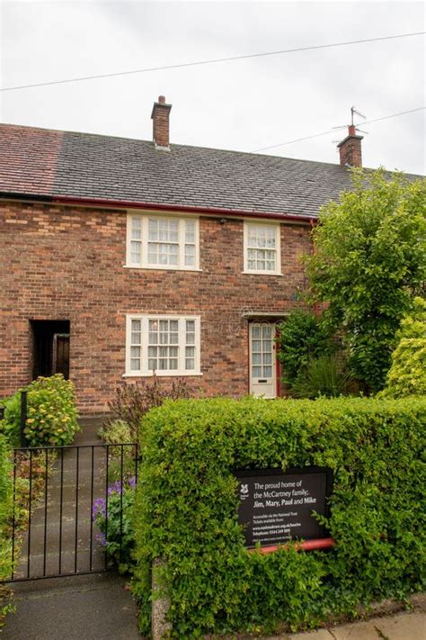 Vertical Shot of the Beautiful Exterior of Paul McCartney S Childhood ...