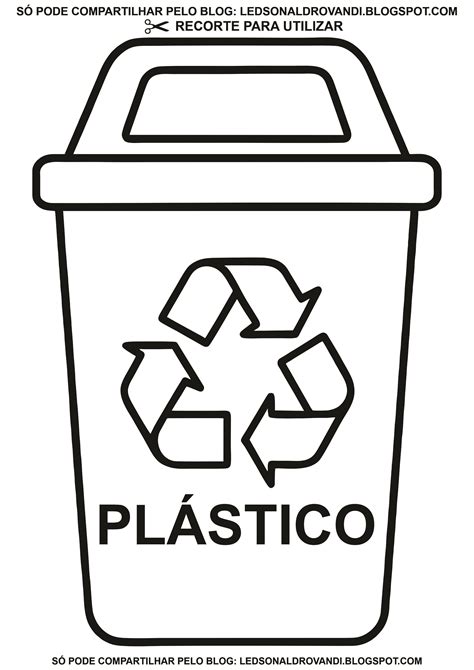 Lixeiras Recicláveis Para Colorir - Lixeiras para colorir coleta seletiva