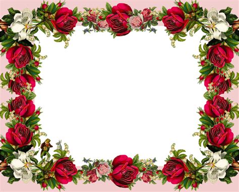 Vintage Rose Frame By MeinLilaPark Meinlilapark Blogspot