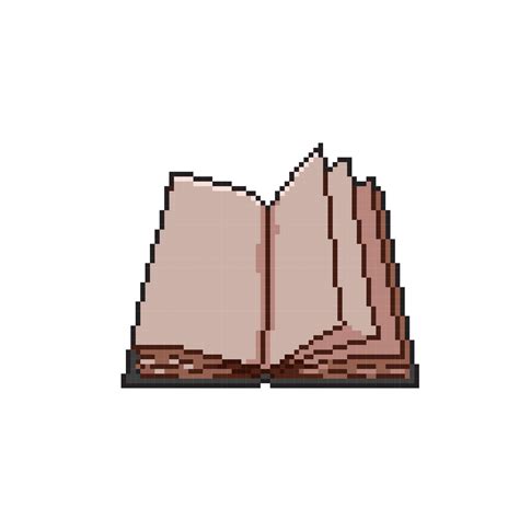 empty book in pixel art style 22469197 Vector Art at Vecteezy