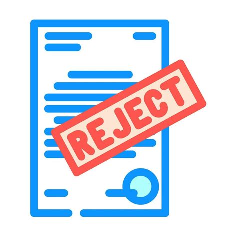 Employee Reject Color Icon Vector Illustration Vector Art At