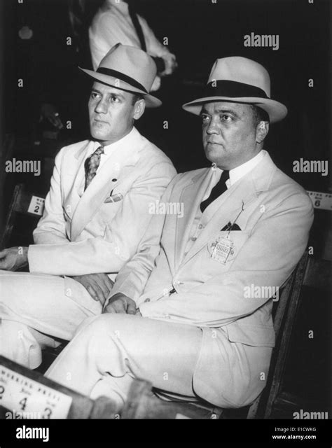 J Edgar Hoover And Clyde Tolson At The Joe Louis Jack Sharkey Fight