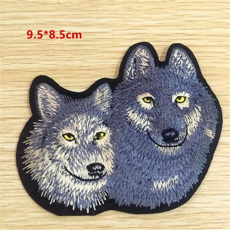 Iron On Wolf Head Patch Hot Melt Adhesive Clothing Patches Pcs