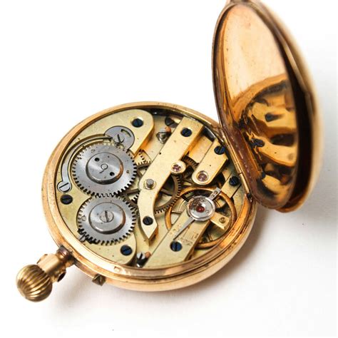 14k Cuivre Demi Hunter Sidewinder Pocket Watch Ebth