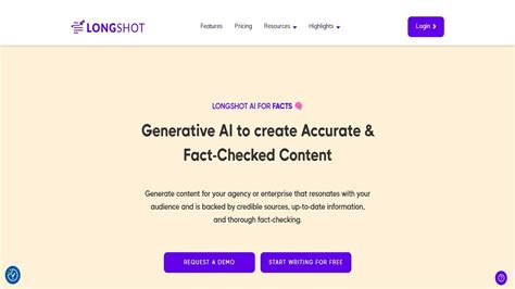 LongShot AI Demo | Generative AI to create Accurate & Fact-Checked ...