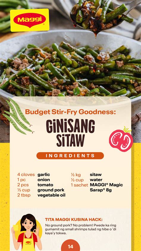 Sarap Sustansya Recipe Book March Maggi
