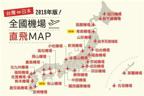 【2019年版！台灣⇔日本直飛地圖】28個可從台灣直飛的日本全國機場及週邊絕景！｜絕景日本