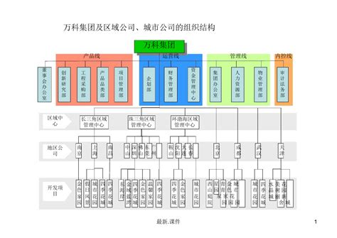 全版万科集团及区域公司城市公司的组织结构 ppt word文档在线阅读与下载 无忧文档