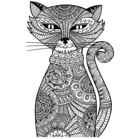 Mandalas De Gatos Para Colorear F Ciles Y Coloreados