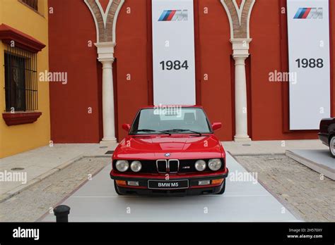 BMW M5: M5 panoramic view, (E28) in red. It was the first generation of ...