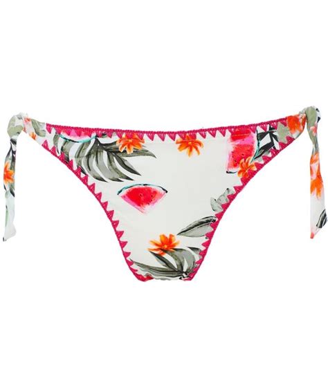 Banana Moon White Dimka Palmrose Bikini Bottoms Jules B