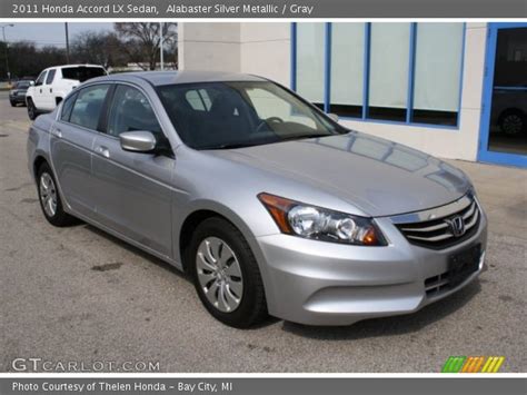 Alabaster Silver Metallic Honda Accord Lx Sedan Gray Interior