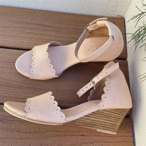 HARMONY Vintage Nude Leather Sandals Women Shoes Leather Wedge Shoes Women Flats