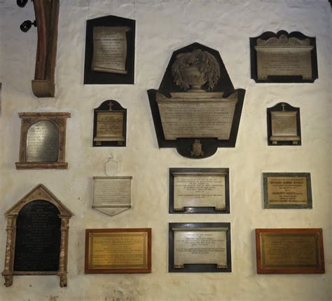 Hornchurch Parish Church Monuments St Andrews Londonessex Bob