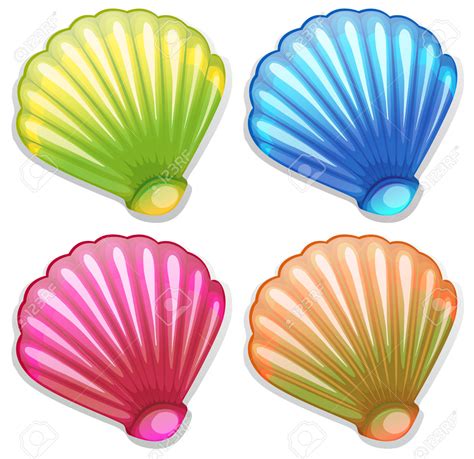 Colorful Seashells Clipart Clip Art Library