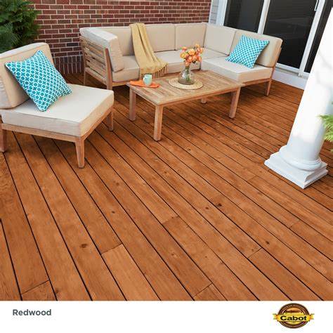 Cabot Redwood Semi Transparent Exterior Wood Stain And Sealer 1 Quart