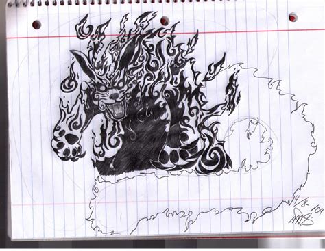 Naruto Two Tailed Cat Demon By Xcailinmurre On Deviantart