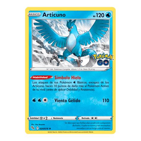 Articuno Pokémon GO 024 078 Holo Rare d4 Store