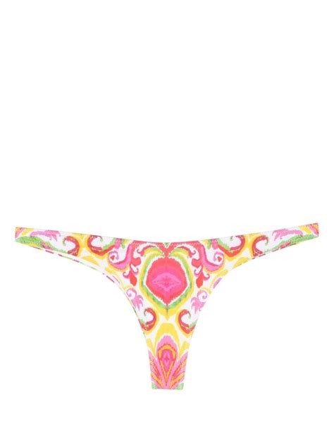MC2 Saint Barth Naomi Graphic Print Bikini Bottoms Farfetch