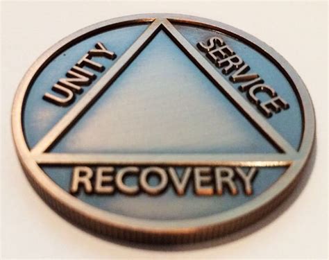 Custom Engraved Aa Recovery Coin