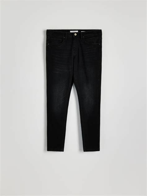 Jeans Skinny Con Effetto Slavato Colore Nero Reserved Yq350 99j