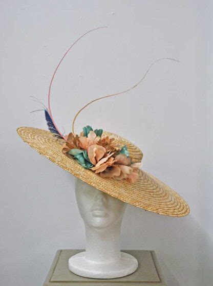 Tocado Paja Nude Y Verde Agua El Joyero De Miriam