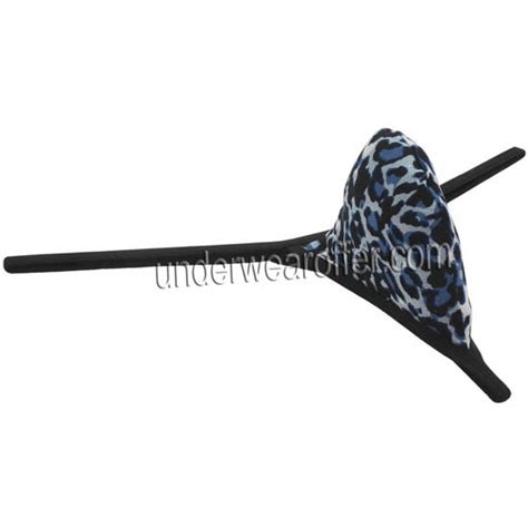 Sexy Men S Underwear G String Thong Extreme Leopard Print T Back Micro Bikini Tanga MU N