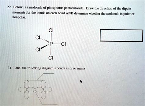 Solved Below Is Molecule Of Phosphorus Pentachloride Draw The