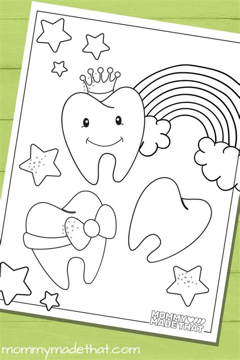 Fun Tooth Fairy Coloring Pages For Kids Free Printables