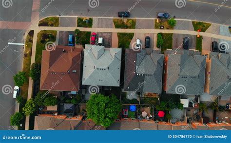 Overhead View Prestigious Neighborhood Homes Of Good People