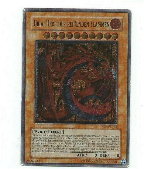 Yugioh Uria Lord Of Searing Flames Soi En German Ultimate Rare