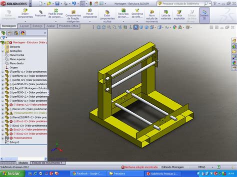 Tilt Modelagem 3D Da Estrutura No SolidWorks Por Jorge Henrique