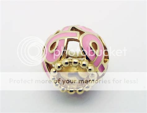 Pandora Breast Cancer Awareness Pink Enamel 14k Solid Gold Charm Ebay