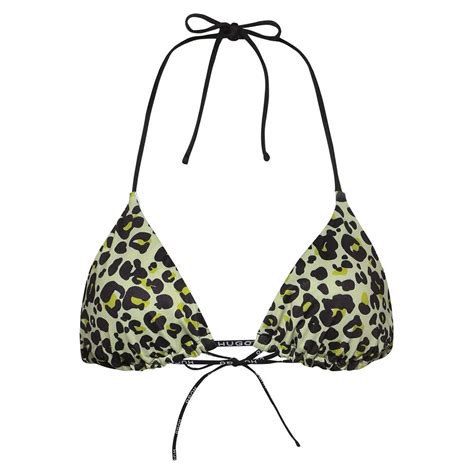 HUGO Triangle Leo Bikini Top Green Dressinn