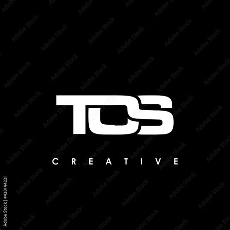 tos letter initial logo design template vector illustration stock