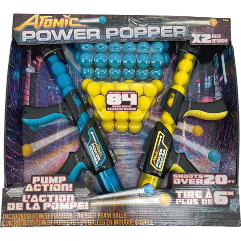 Hog Wild Atomic Power Poppers 2X Battle Pack Foam Projectiles