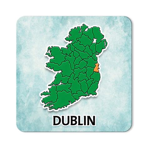 Map Of Dublin Magnet Localirishts